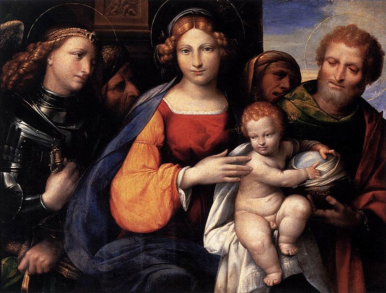 Virgin and Child with Saints Michael and Joseph